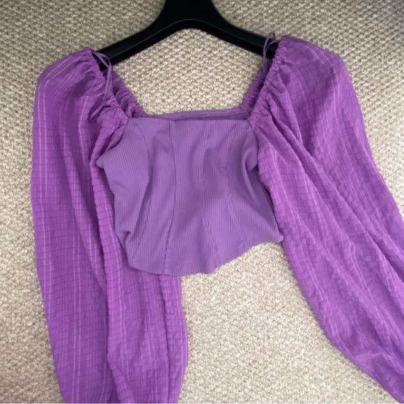 Urban Outfitters Purple Cropped Top - Picture 3 of 3